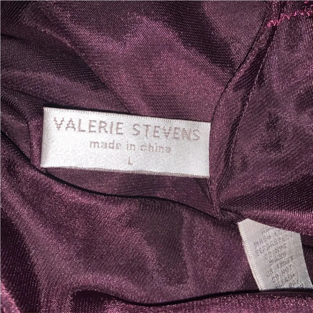 Vtg Valerie Stevens Purple/Pink Slip Dress Size Large Lace Trim 100% Polyester - Picture 4 of 4